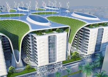 The 'ultimate eco-building': Architect designs futuristic billion-pound ...