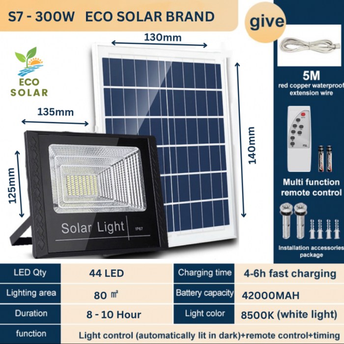 【ECO SOLAR S7 】Solar Light outdoor lighting 1200W Solar Spotlight Lampu ... 【ECO SOLAR S7 】Solar Light outdoor lighting 1200W Solar Spotlight Lampu ...